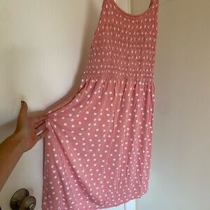 Wonder Nation Pink Smocked Dress with White Daises!